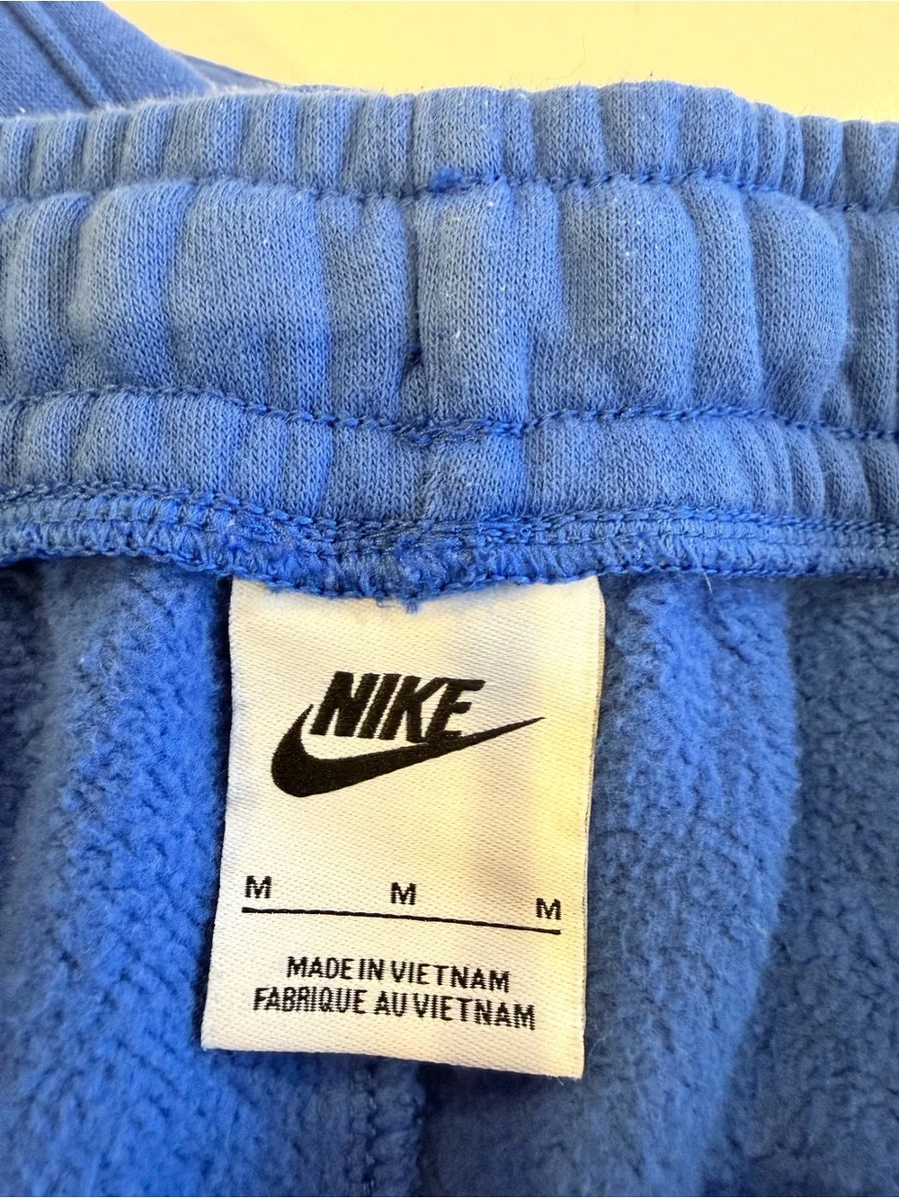 Nike Royal Blue Sweatpants with white Logo